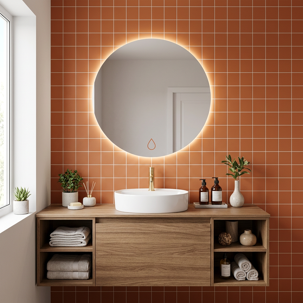 Miroir LED MSB Terracotta
